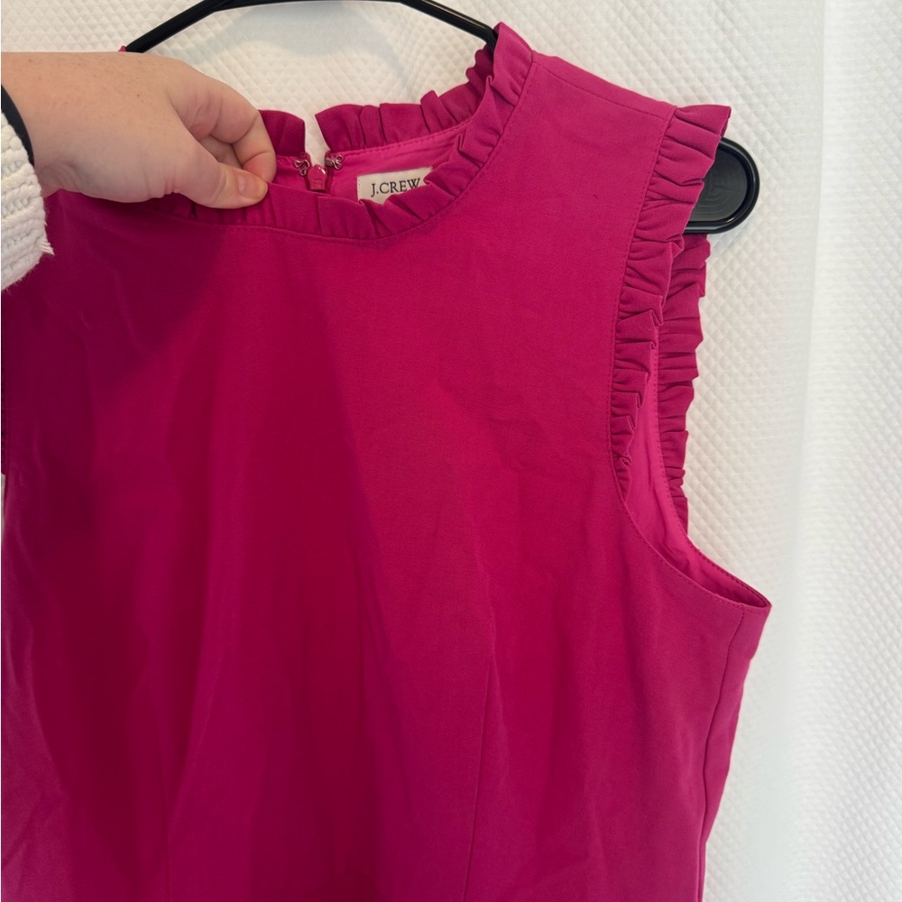J. Crew Fuchsia Sleeveless Mini Dress - Picture 2 of 4